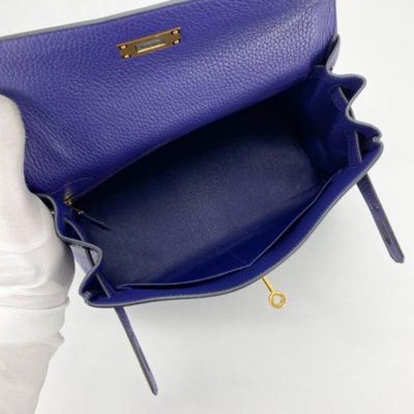 Hermes - Kelly 28 in Encru Blue.  BNIB - Picture 6 of 11